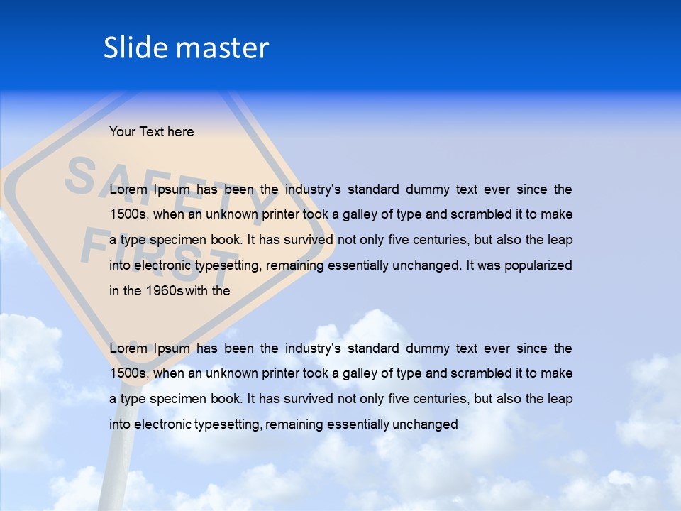 Aid Traffic Dangerous PowerPoint Template