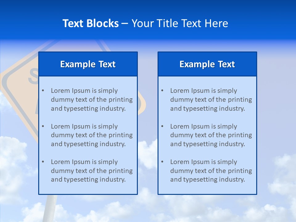 Aid Traffic Dangerous PowerPoint Template