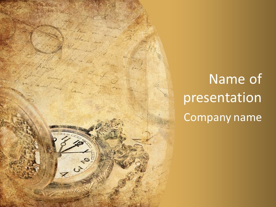 Yellow Concept Antique PowerPoint Template