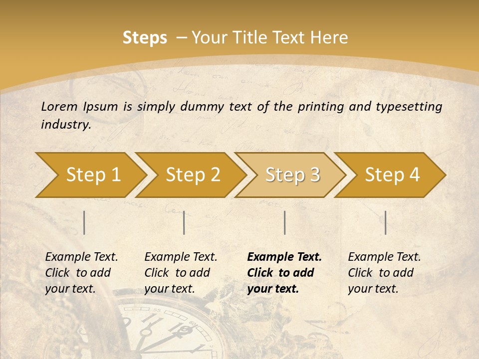 Yellow Concept Antique PowerPoint Template
