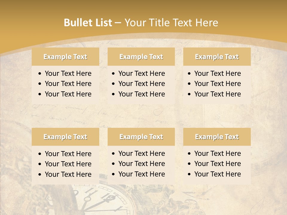 Yellow Concept Antique PowerPoint Template