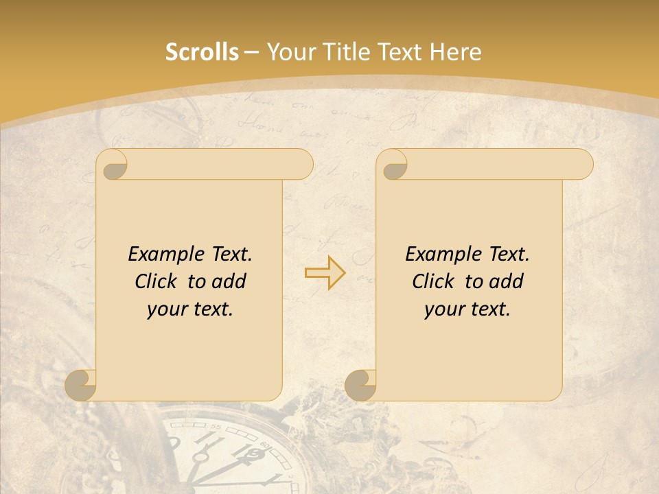 Yellow Concept Antique PowerPoint Template