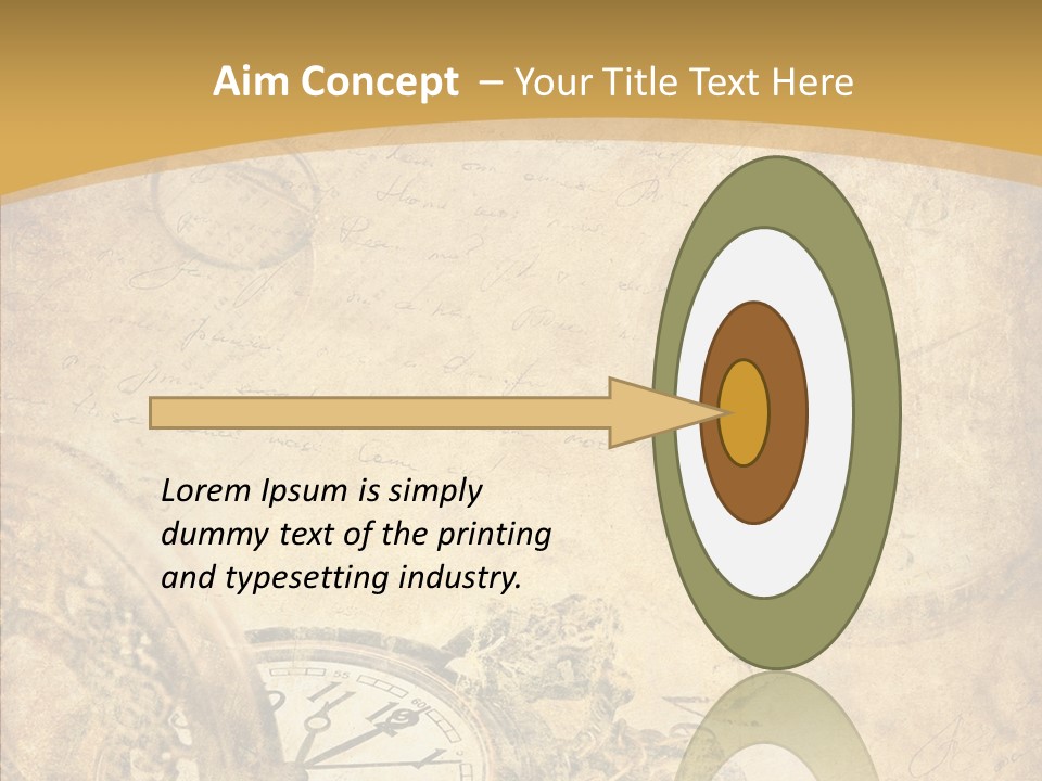 Yellow Concept Antique PowerPoint Template