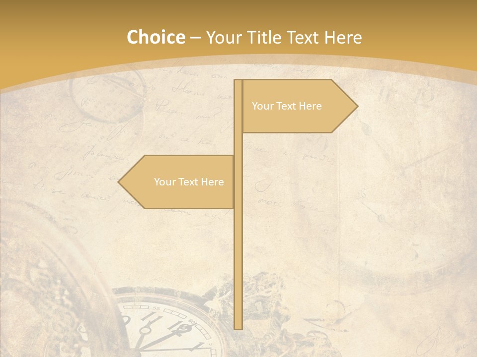 Yellow Concept Antique PowerPoint Template