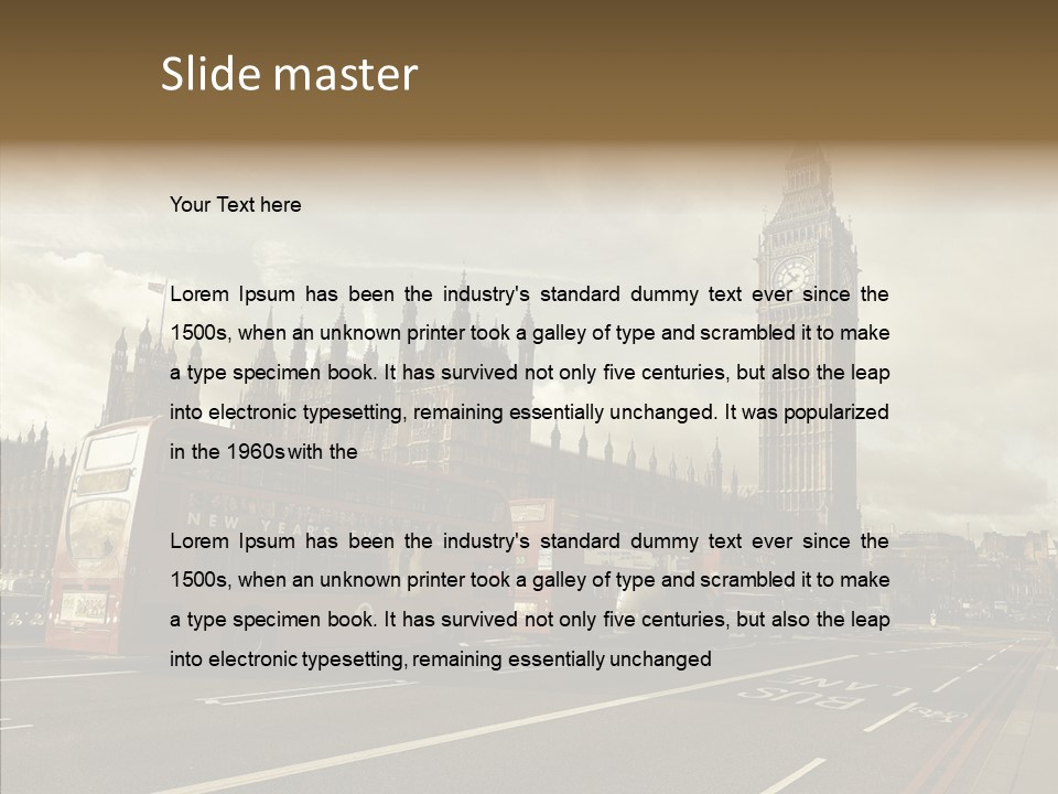 Westminster Britain England PowerPoint Template