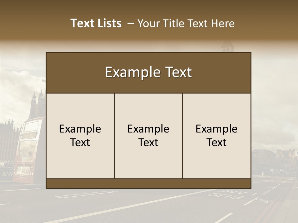 Westminster Britain England PowerPoint Template