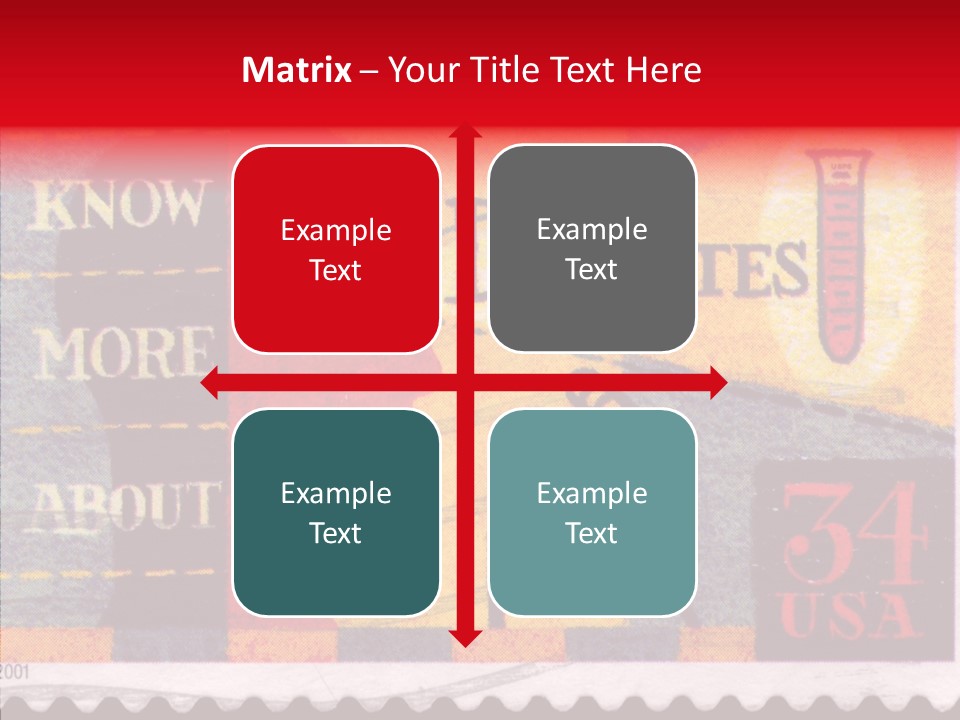 Stamp Post Aged PowerPoint Template