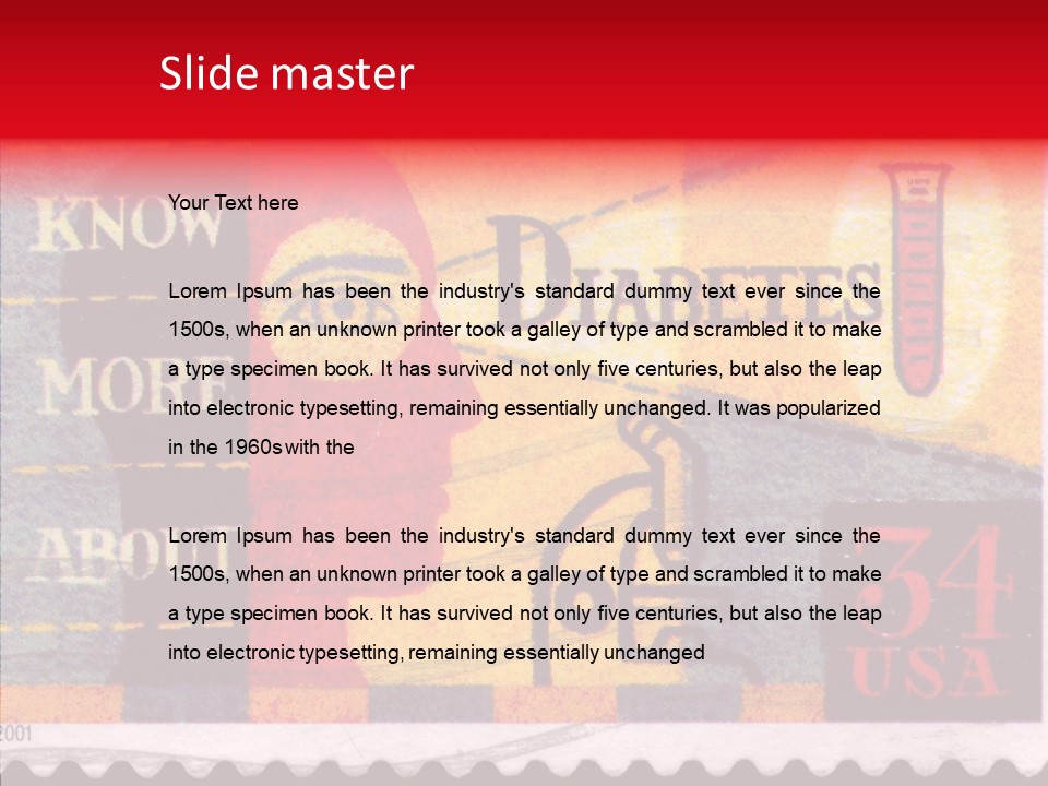 Stamp Post Aged PowerPoint Template