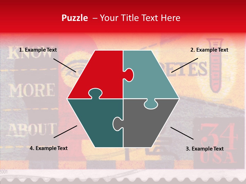 Stamp Post Aged PowerPoint Template