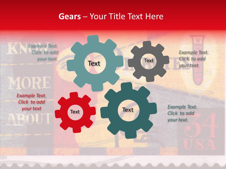 Stamp Post Aged PowerPoint Template