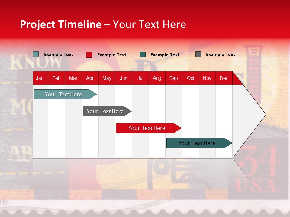 Stamp Post Aged PowerPoint Template