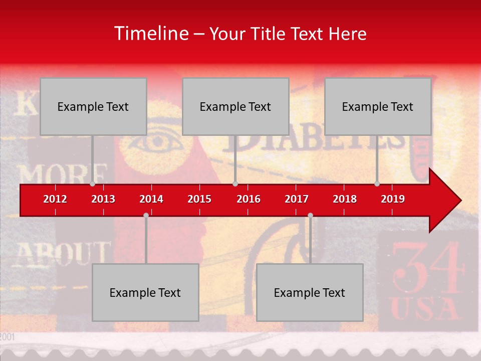 Stamp Post Aged PowerPoint Template
