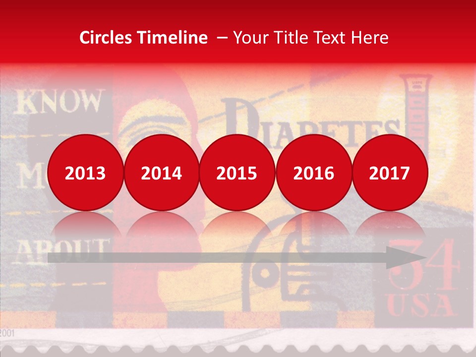 Stamp Post Aged PowerPoint Template