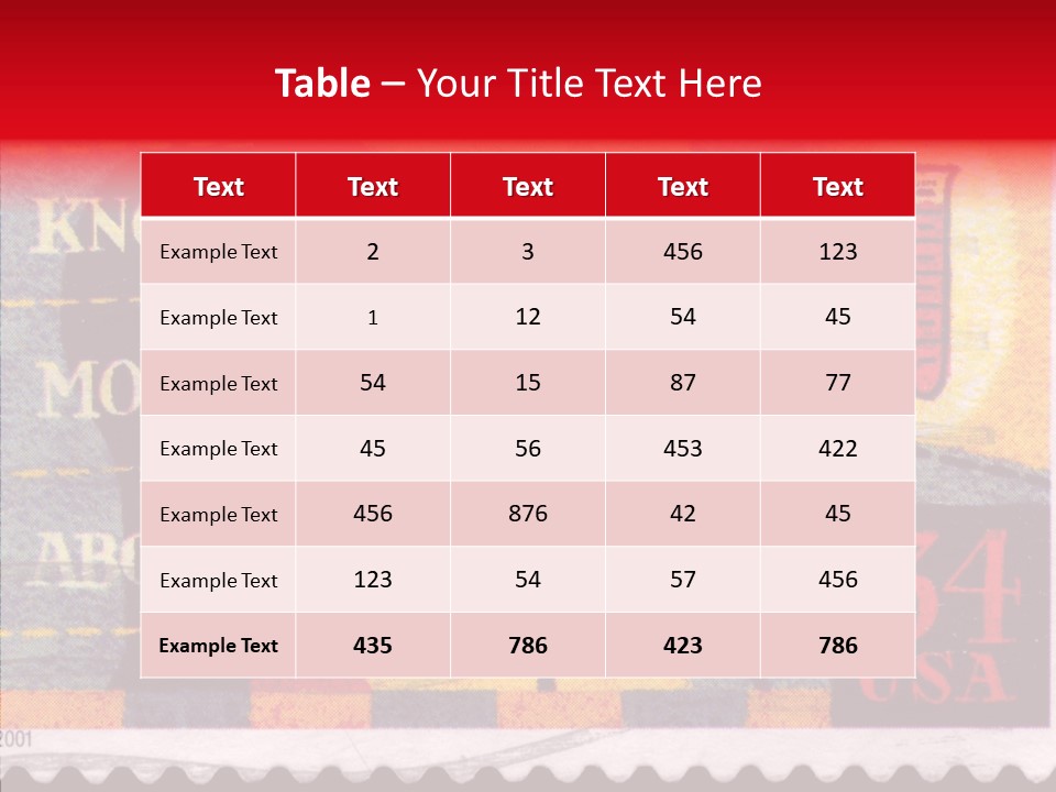 Stamp Post Aged PowerPoint Template