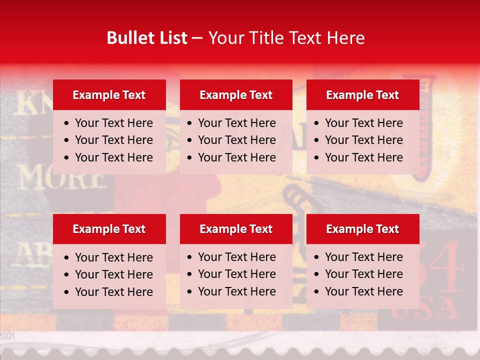 Stamp Post Aged PowerPoint Template