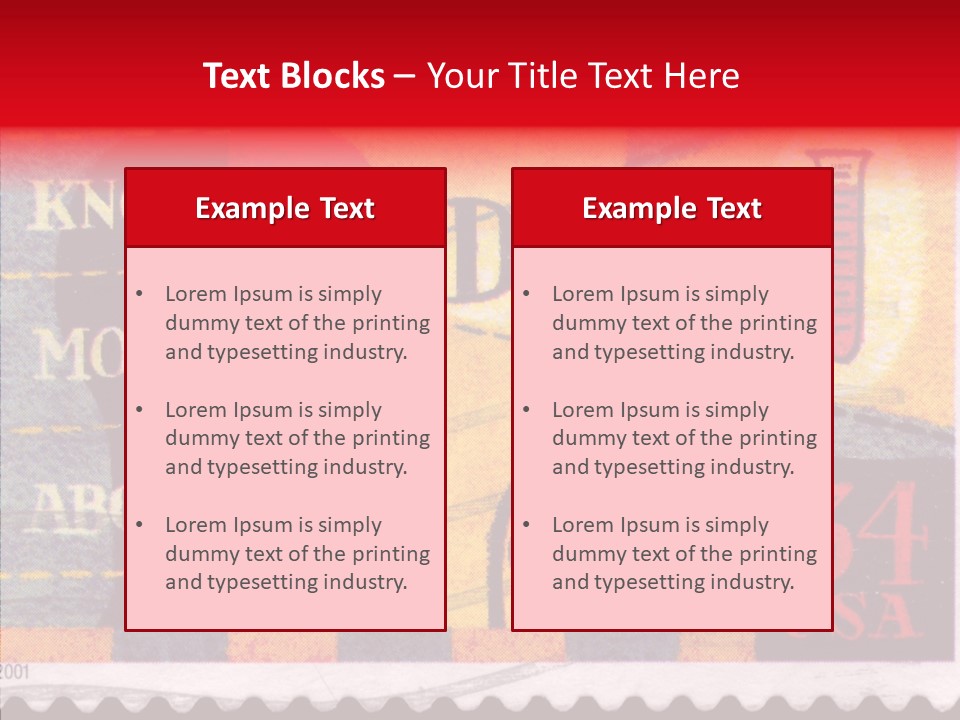Stamp Post Aged PowerPoint Template