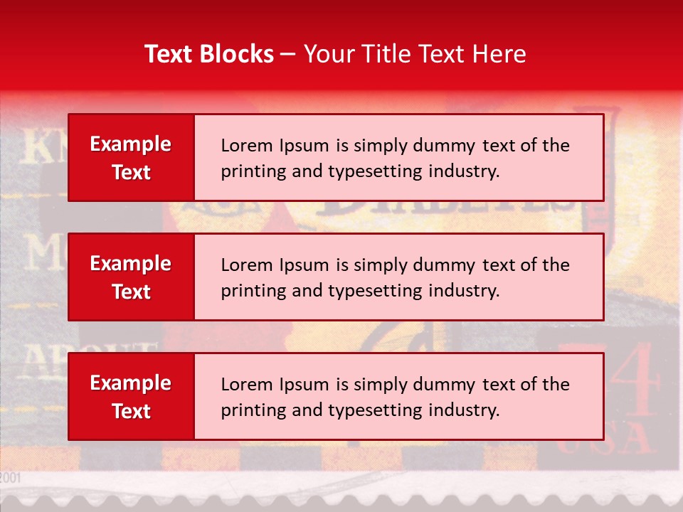 Stamp Post Aged PowerPoint Template