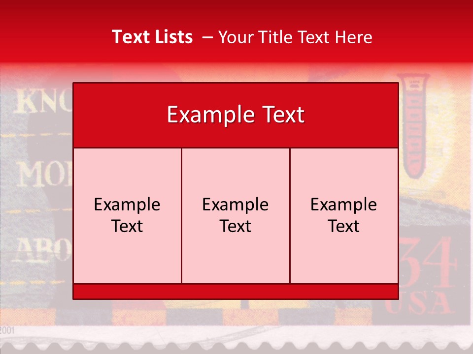 Stamp Post Aged PowerPoint Template