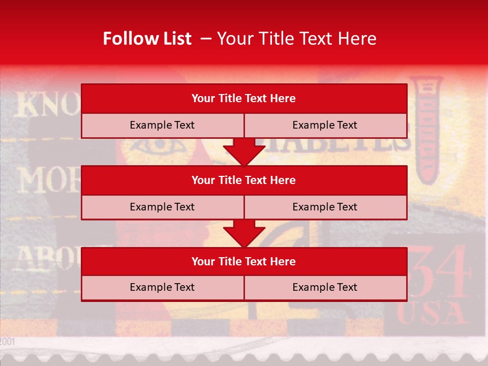 Stamp Post Aged PowerPoint Template