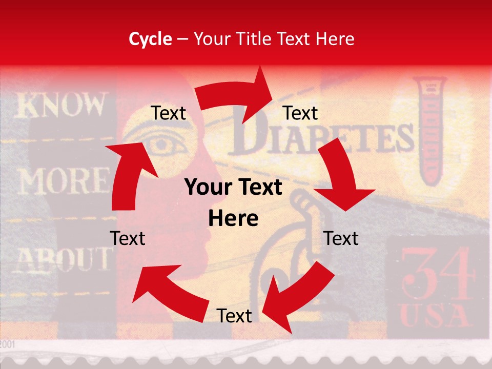 Stamp Post Aged PowerPoint Template