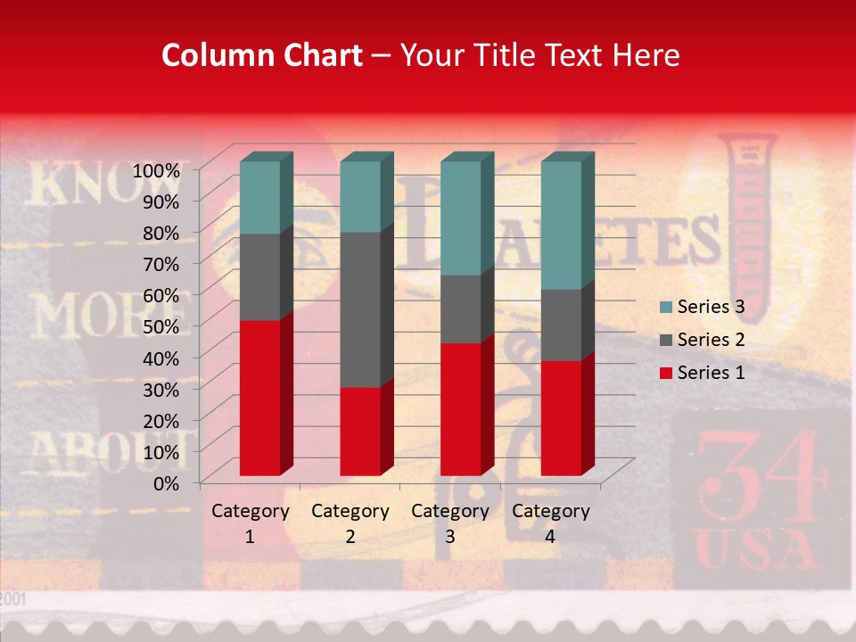 Stamp Post Aged PowerPoint Template