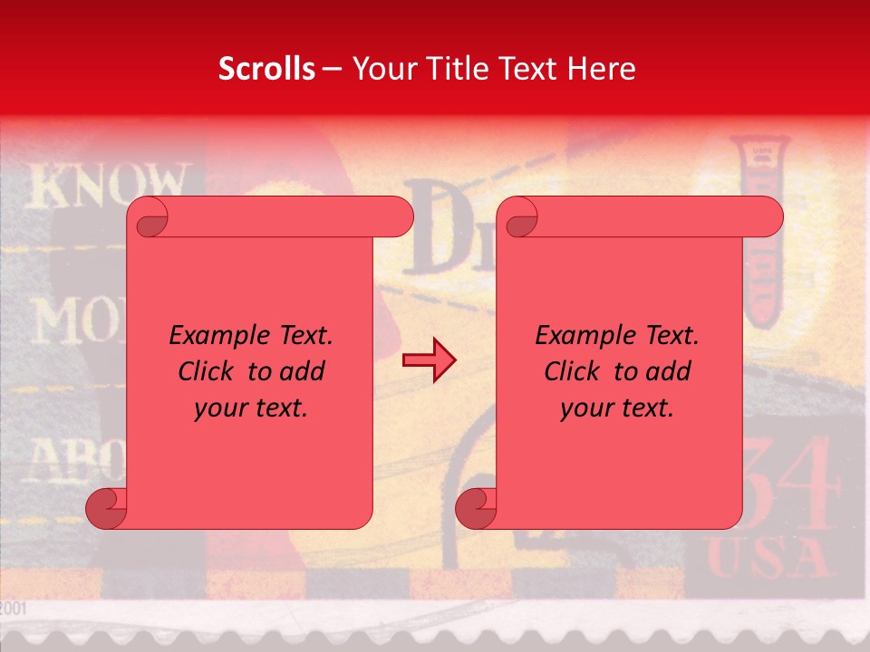 Stamp Post Aged PowerPoint Template