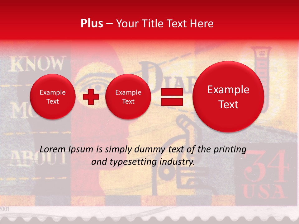 Stamp Post Aged PowerPoint Template