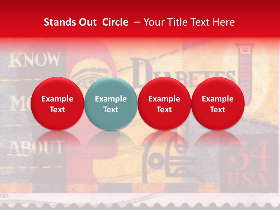 Stamp Post Aged PowerPoint Template