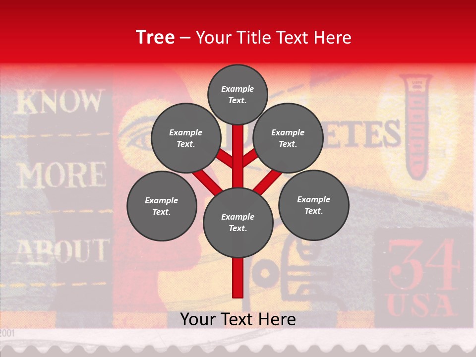 Stamp Post Aged PowerPoint Template