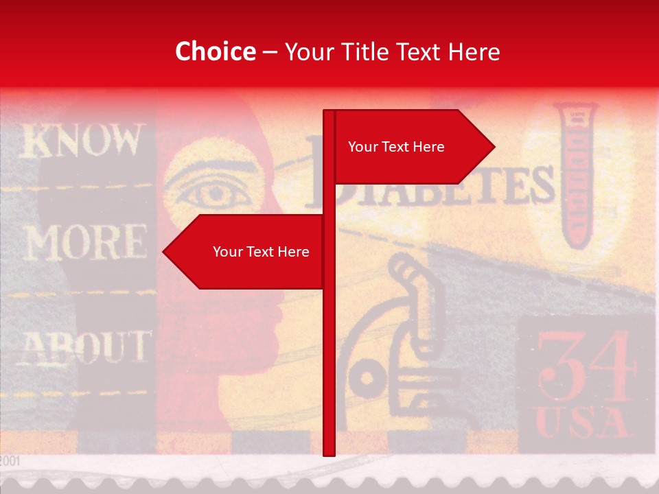 Stamp Post Aged PowerPoint Template