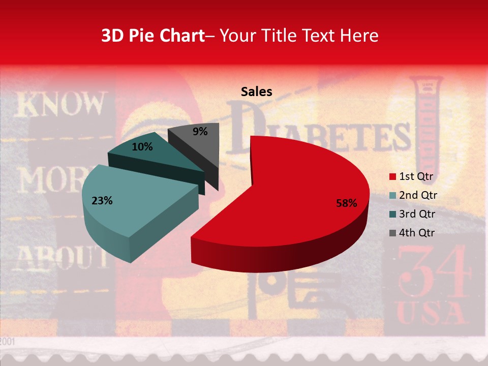 Stamp Post Aged PowerPoint Template