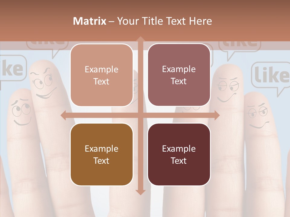 Comunity Experience Happy Face PowerPoint Template