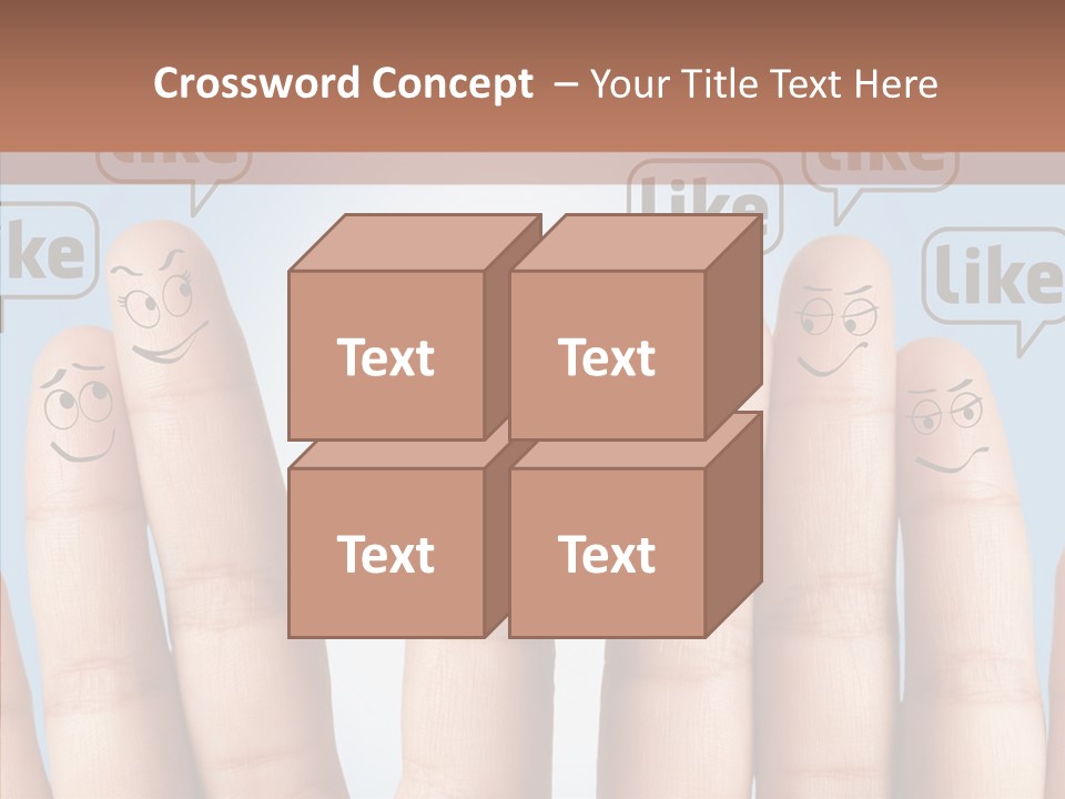 Comunity Experience Happy Face PowerPoint Template