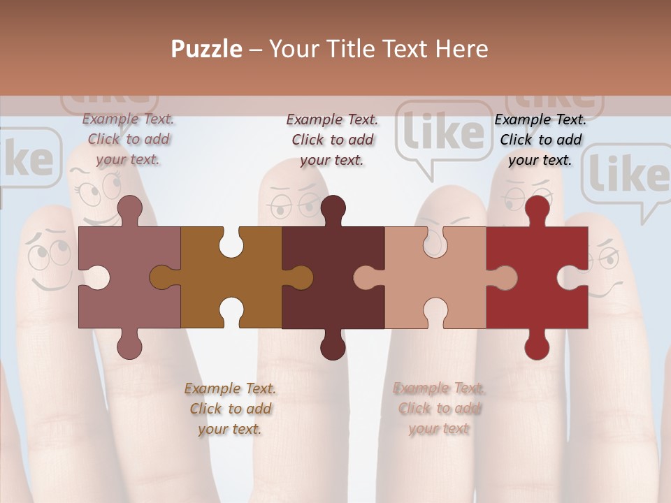 Comunity Experience Happy Face PowerPoint Template