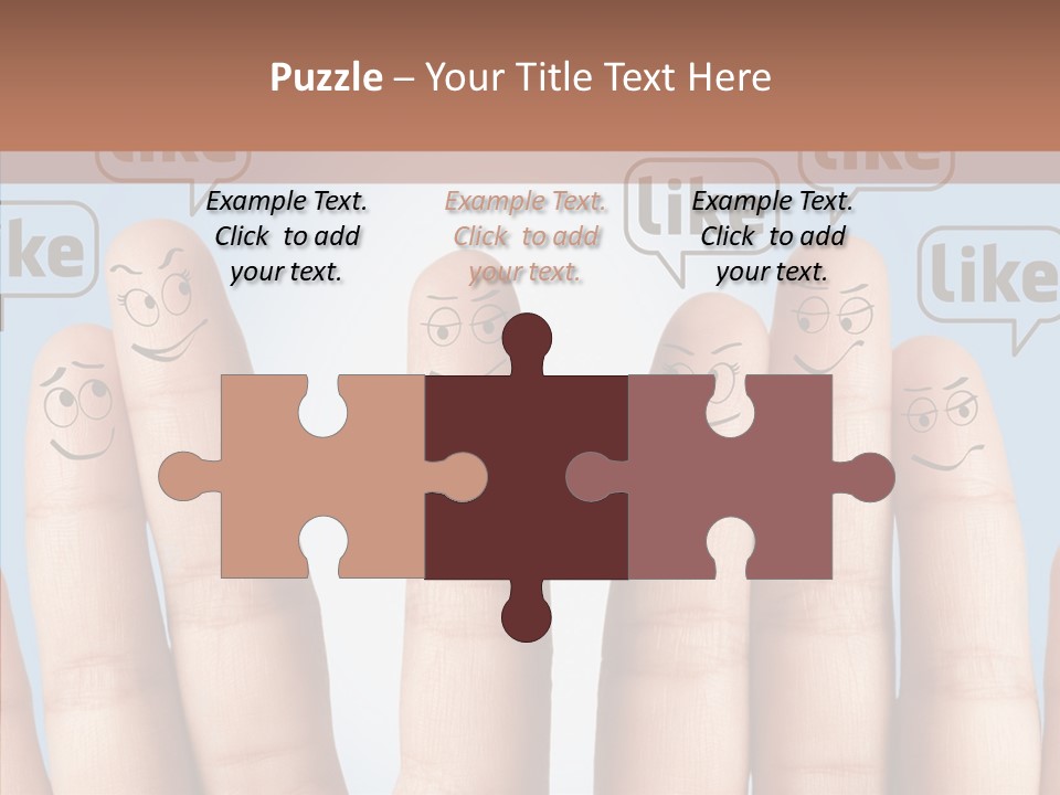 Comunity Experience Happy Face PowerPoint Template