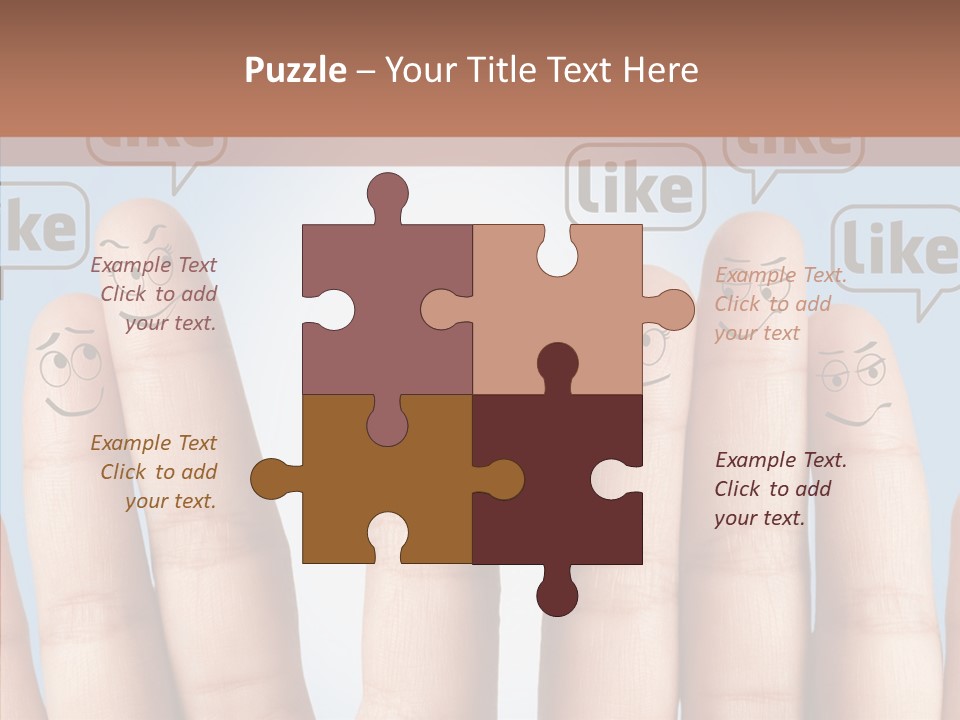 Comunity Experience Happy Face PowerPoint Template