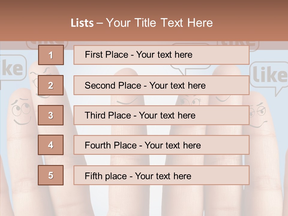Comunity Experience Happy Face PowerPoint Template