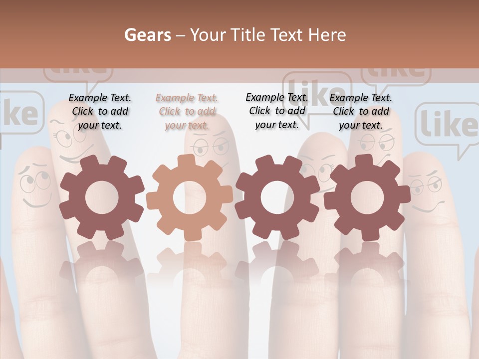 Comunity Experience Happy Face PowerPoint Template