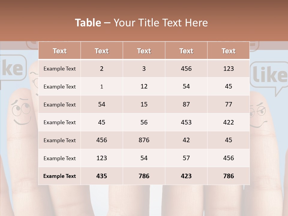 Comunity Experience Happy Face PowerPoint Template