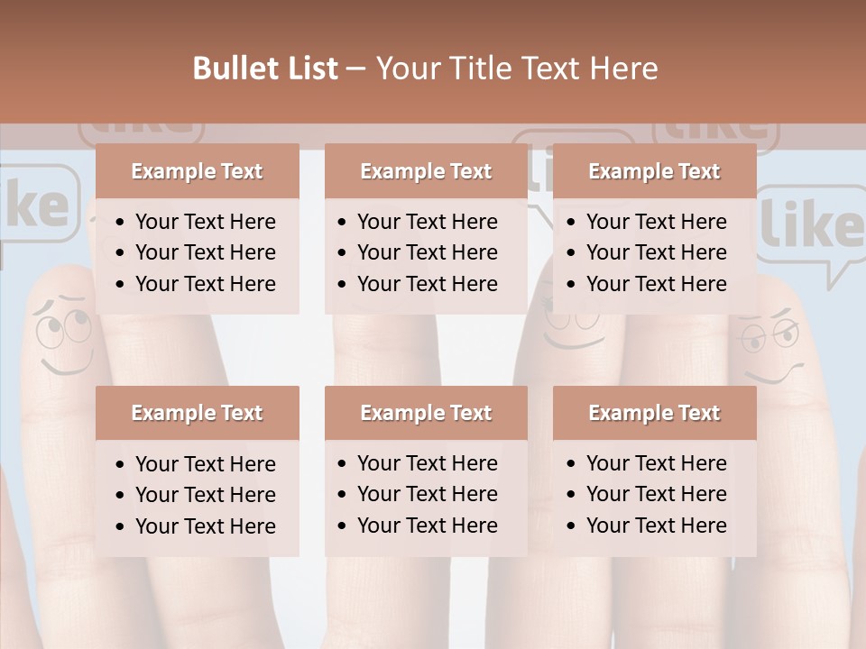 Comunity Experience Happy Face PowerPoint Template