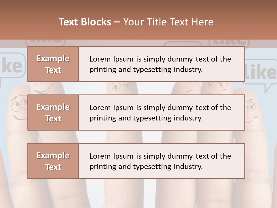 Comunity Experience Happy Face PowerPoint Template