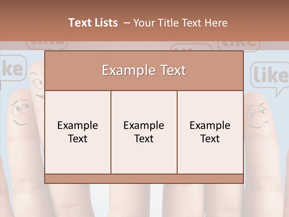 Comunity Experience Happy Face PowerPoint Template