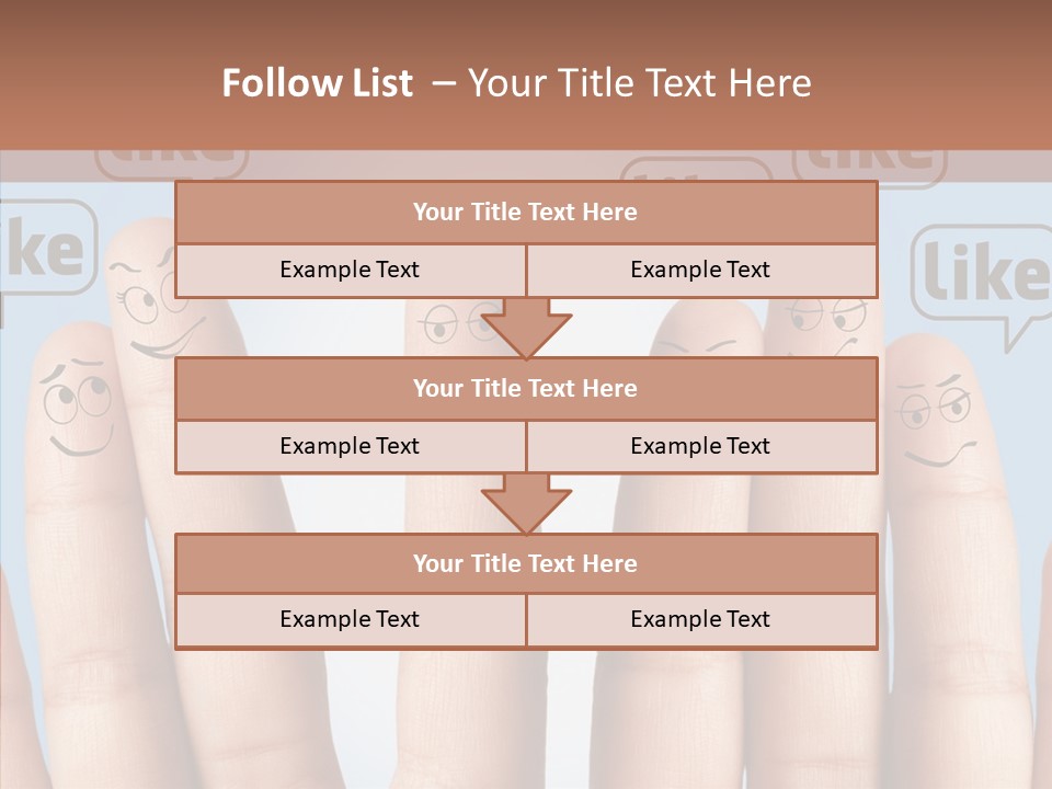 Comunity Experience Happy Face PowerPoint Template