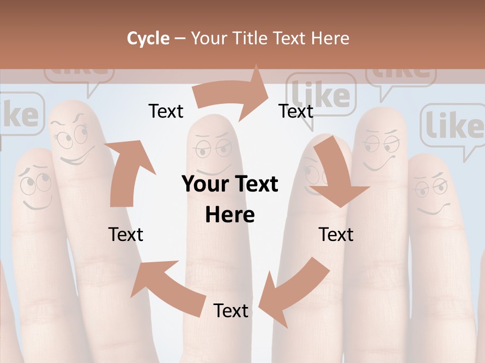 Comunity Experience Happy Face PowerPoint Template