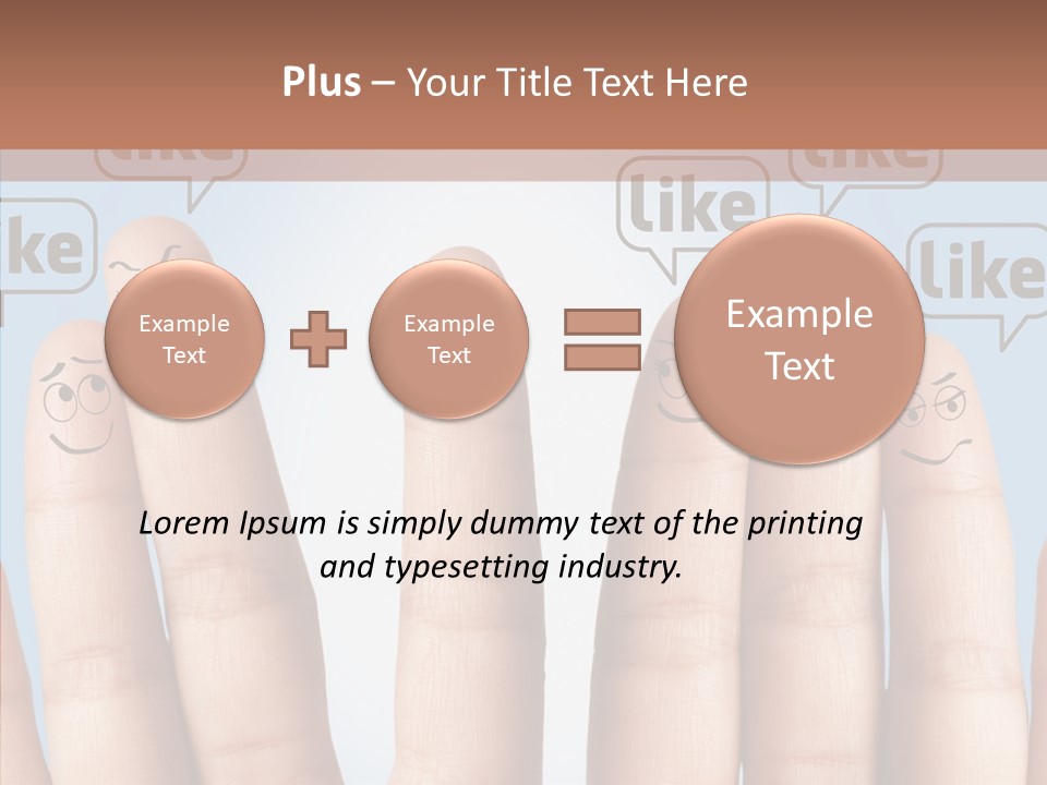Comunity Experience Happy Face PowerPoint Template
