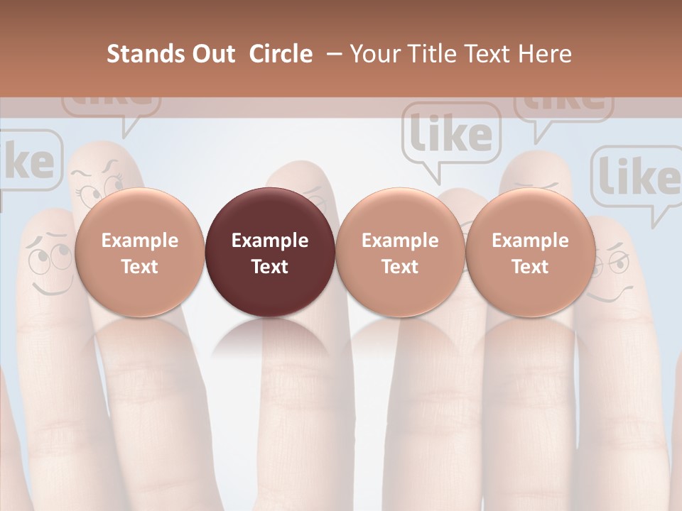 Comunity Experience Happy Face PowerPoint Template