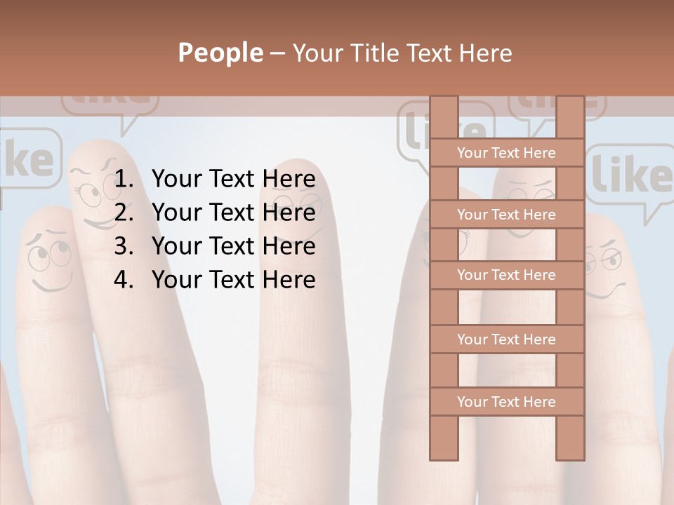 Comunity Experience Happy Face PowerPoint Template