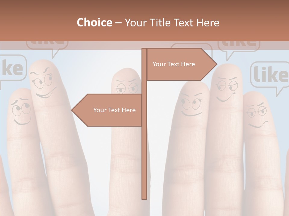 Comunity Experience Happy Face PowerPoint Template