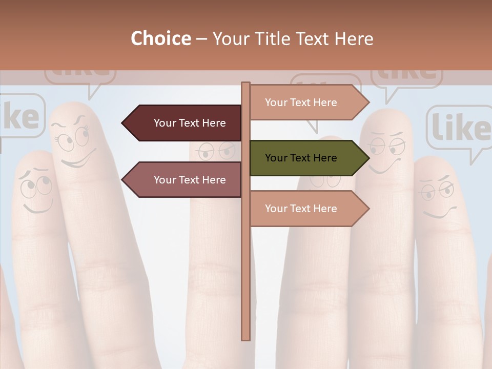 Comunity Experience Happy Face PowerPoint Template