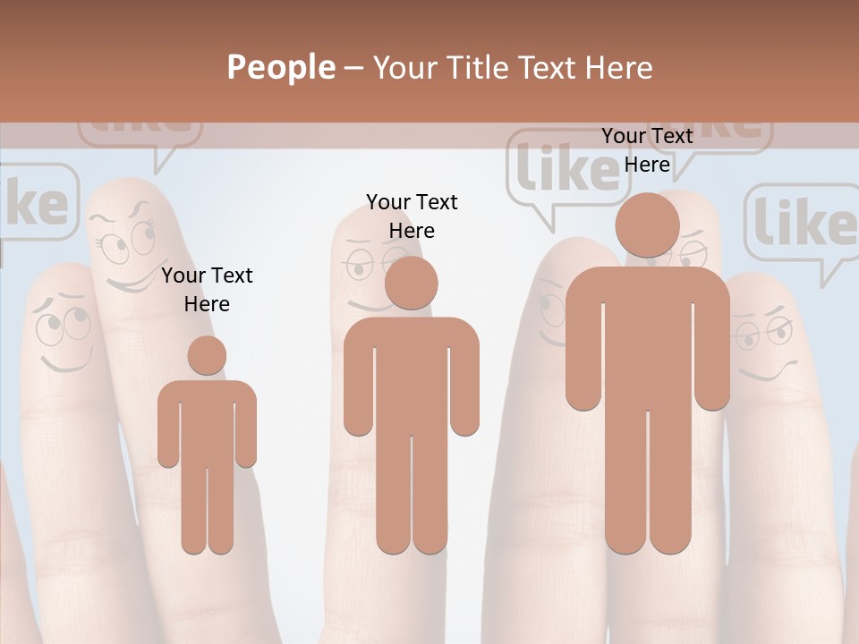 Comunity Experience Happy Face PowerPoint Template